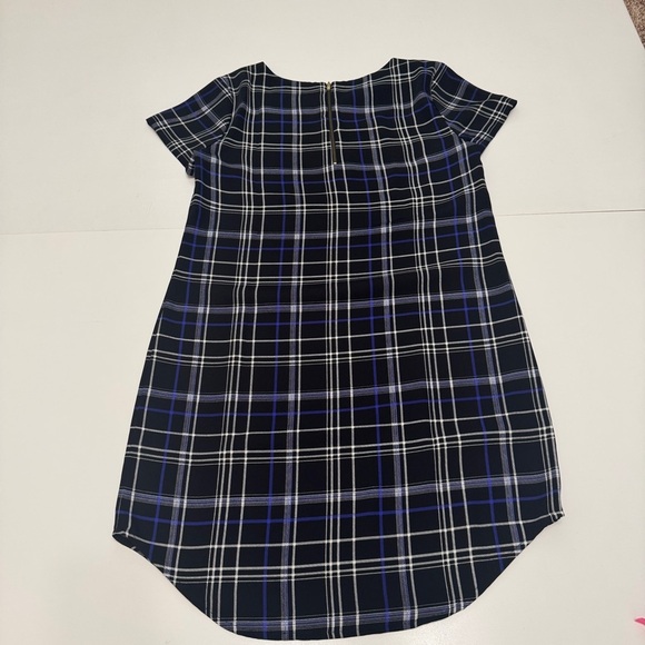 Cynthia rowley black plaid shift dress size 4 - Picture 5 of 7
